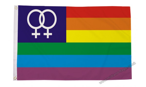 Rainbow Venus Flag